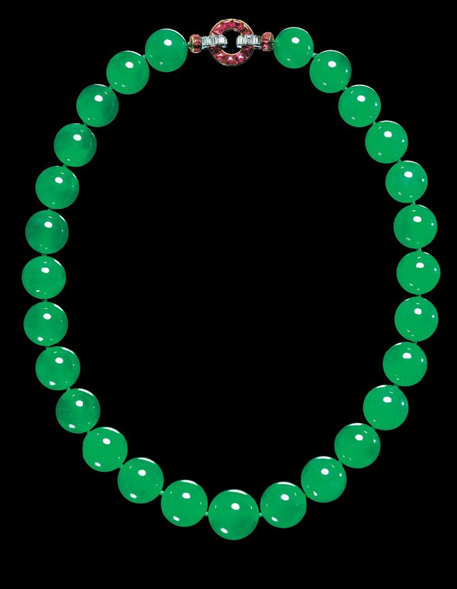 cartier jadeite necklace